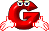 GIF animado (44324) Letra g roja manos