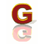 GIF animado (44414) Letra g roja reflejo