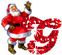 GIF animado (41537) Letra g santa claus