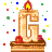 GIF animado (36714) Letra g tarta