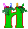 GIF animado (40629) Letra h arbol navidad