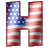 GIF animado (42414) Letra h bandera norteamericana