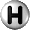 GIF animado (32444) Letra h boton gris
