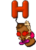 GIF animado (43146) Letra h boxeador