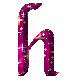 GIF animado (34105) Letra h brillante morada