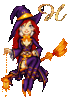 GIF animado (37919) Letra h bruja