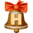 GIF animado (40892) Letra h campanas navidad