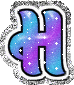 GIF animado (40396) Letra h colores frios