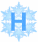 GIF animado (41037) Letra h cristal hielo