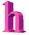 GIF animado (45060) Letra h d rosa