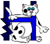 GIF animado (30049) Letra h gato