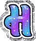 GIF animado (34623) Letra h glitter