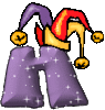 GIF animado (33508) Letra h glitter divertida