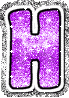 GIF animado (33017) Letra h glitter fucsia