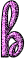 GIF animado (33153) Letra h glitter purpura