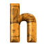 GIF animado (36999) Letra h madera