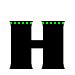 GIF animado (42136) Letra h negra puntitos