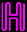 GIF animado (42300) Letra h neon rosa