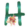 GIF animado (31201) Letra h osito romantico