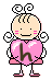 GIF animado (43082) Letra h recien nacido