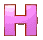 GIF animado (44503) Letra h rosa