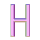 GIF animado (44918) Letra h rosa