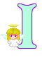 GIF animado (39002) Letra i angelito