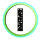 GIF animado (32621) Letra i boton verde