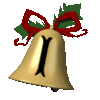 GIF animado (40867) Letra i campana navidad