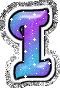 GIF animado (40397) Letra i colores frios