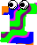 GIF animado (39067) Letra i colores ojos