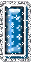 GIF animado (32908) Letra i glitter azul