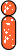 GIF animado (34175) Letra i glitter naranja