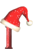 GIF animado (41151) Letra i gorro santa claus