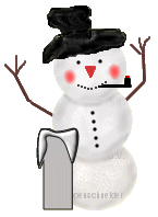 GIF animado (41215) Letra i hombre nieve