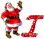 GIF animado (41539) Letra i santa claus
