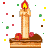 GIF animado (36716) Letra i tarta