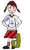 GIF animado (42800) Letra j adolescente