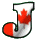 GIF animado (42452) Letra j bandera canada