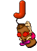 GIF animado (43148) Letra j boxeador