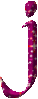 GIF animado (43878) Letra j color carmin