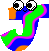 GIF animado (39068) Letra j colores ojos