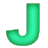 GIF animado (34825) Letra j colorines