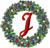 GIF animado (41073) Letra j corona navidad