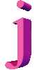 GIF animado (45062) Letra j d rosa