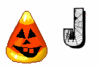 GIF animado (38157) Letra j dulces halloween