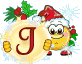 GIF animado (41127) Letra j emoticono navidad
