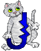 GIF animado (30051) Letra j gato