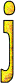 GIF animado (32675) Letra j glitter amarilla