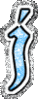 GIF animado (32856) Letra j glitter azul